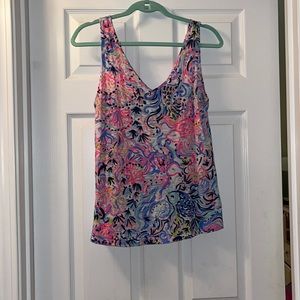 lilly pulitzer v neck tank top size medium